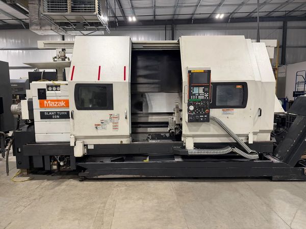 Used MAZAK SLANT TURN 50N CNC Lathe #14923